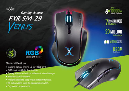 Foxxray SM-29 Venus Gaming Mouse